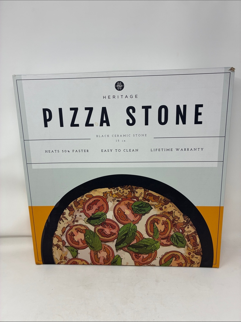 Heritage Pizza Stone, 15 inch Ceramic Baking Stones for Oven Use - Non-Stick,...